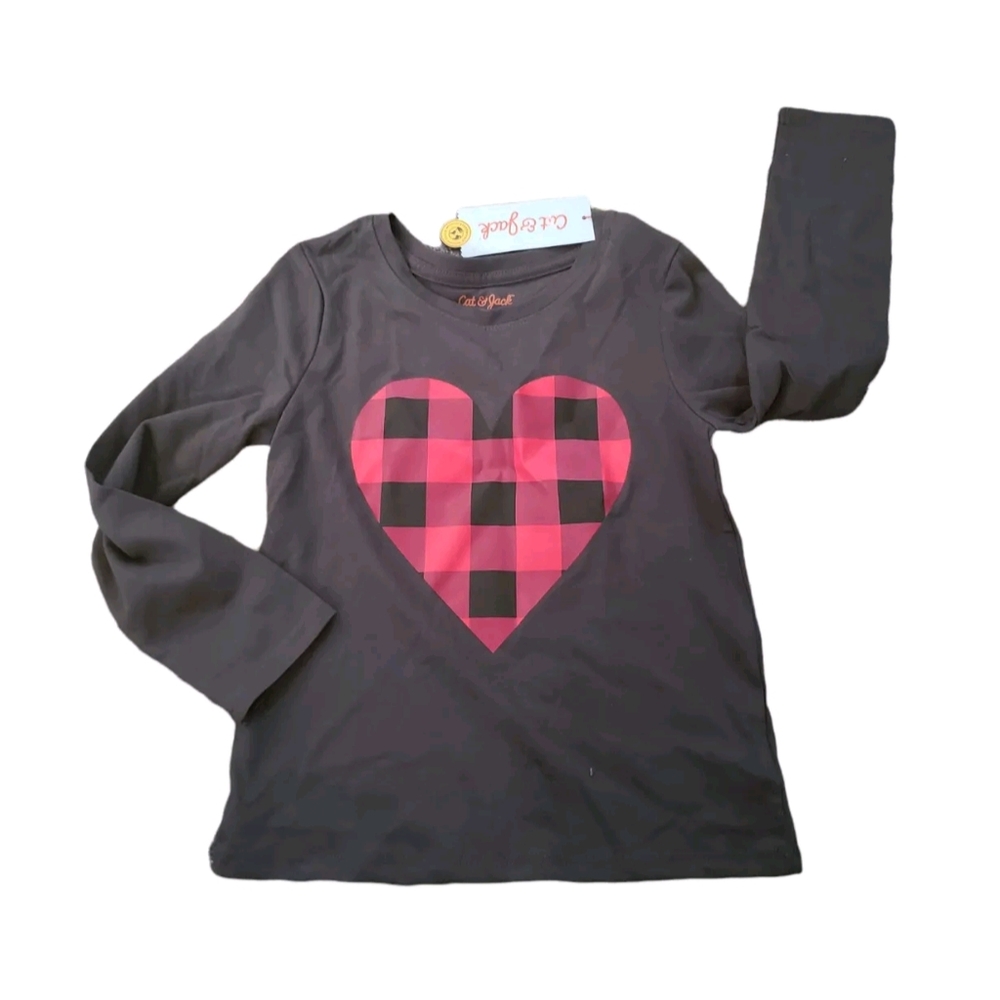 ! Gray/plaid Heart